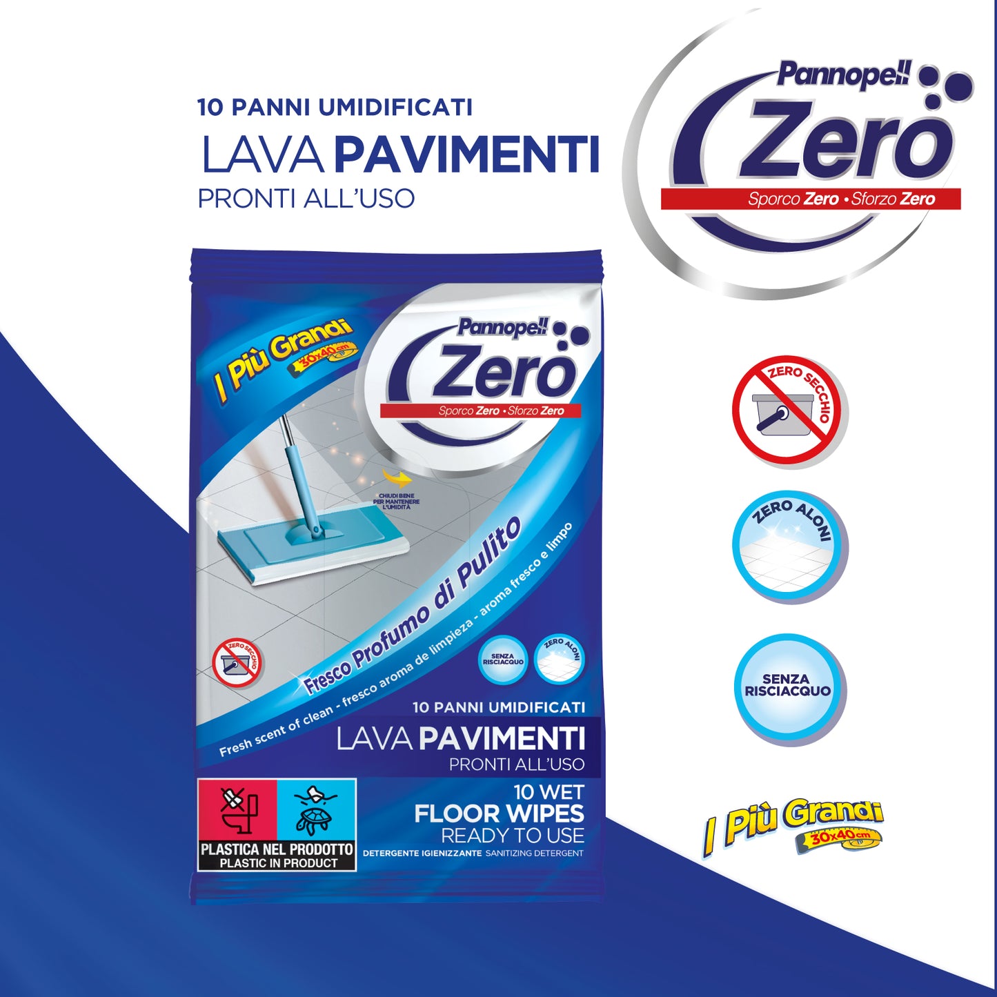 Pannopell Lavapavimenti al Fresco Profumo di Pulito