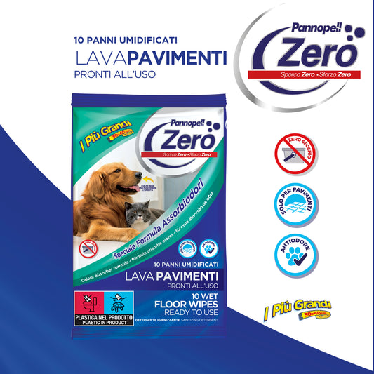 Pannopell Lavapavimenti con Formula Assorbiodori- Speciale Pet