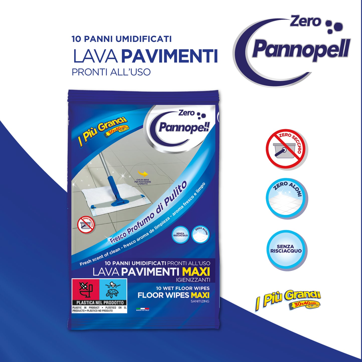 Pannopell Lavapavimenti MAXI al Fresco Profumo di Pulito
