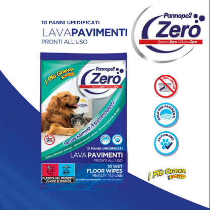 Pannopell Lavapavimenti con Formula Assorbiodori- Speciale Pet