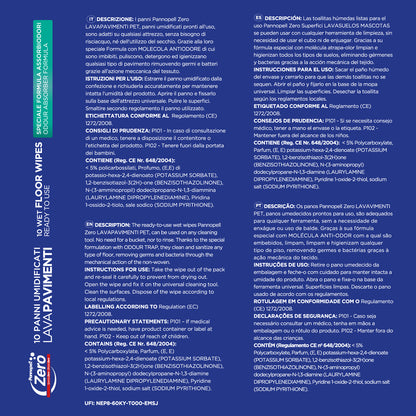 Pannopell Lavapavimenti con Formula Assorbiodori- Speciale Pet