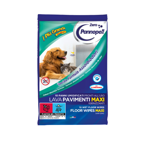 Pannopell Lavapavimenti MAXI con Formula Assorbiodori- Speciale Pet
