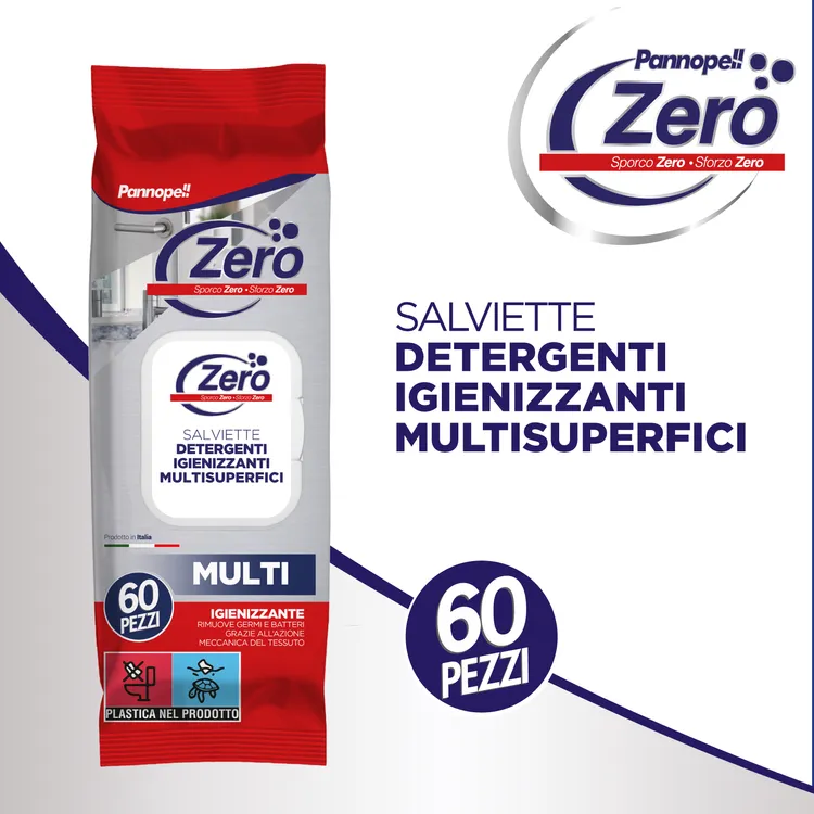 PANNOPELL IGIENIZZANTE - MULTI - 60 SALVIETTE UMIDIFICATE